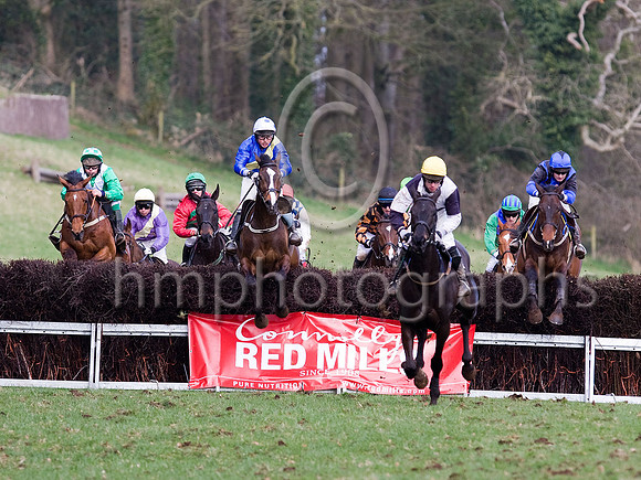 Fifth Race - Blackstaff 3rd, in the lead, jockey Derek O'Connor  _MG_5027-e3a4j