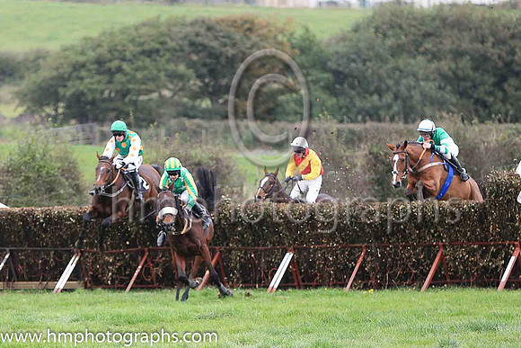 01st TALKISCHEAP and B O'Neill ( 2 ,emerald green, orange spots ) Trainer: Donnchadh Doyle,, Owner : Syndicate Monbeg