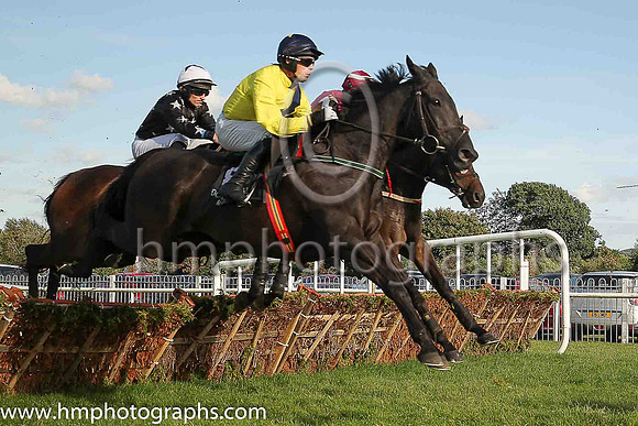 01st Black Benny and Derek O;Regan (8, yellow, dark blue sash) , trainer J P Broderick