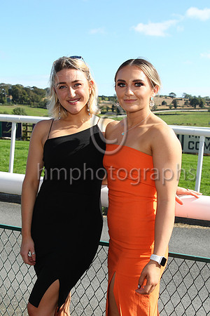 Alex Cromie and Cara McCartan from Newcastle at the Downpatrick Racecourse Ladies Day on Monday