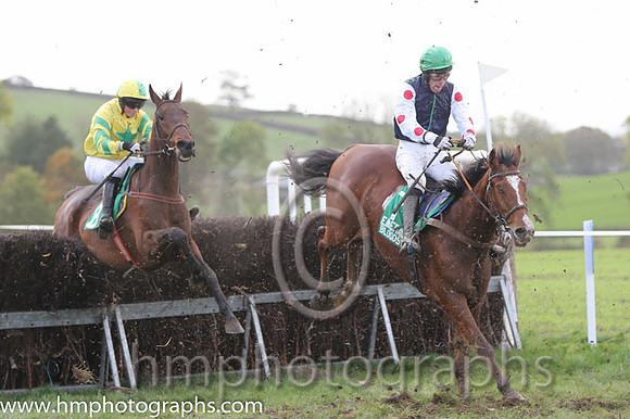 08th Tick Tock Tim and Paul Power - PU - 08thth (9 ,emerald green, yellow star ) Trainer - V L Halley  05th Tailor's Gold and J P O'Rourke - - 05thth (7 ,dark blue, emerald green seams ) Trainer - Tom