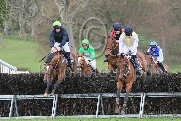 01st SOUND AND FURY and B O'Neill ( 16 , BLACK; black sleeves; green cap ) Trainer: Colin Bowe , Owner : Ltd. Milestone Bloodstock