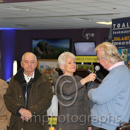 Pamela Ballentine interviewing Nick O'Toole, also in picture is Johnny Lumley - AA1V9388