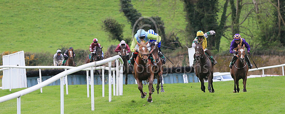 01st HIDDEN LAND and Mr J. C. Barry (5) ( 3 , Light blue , yellow cross ) Trainer - ANDREW KINIRONS , Owner - P J P Byrne