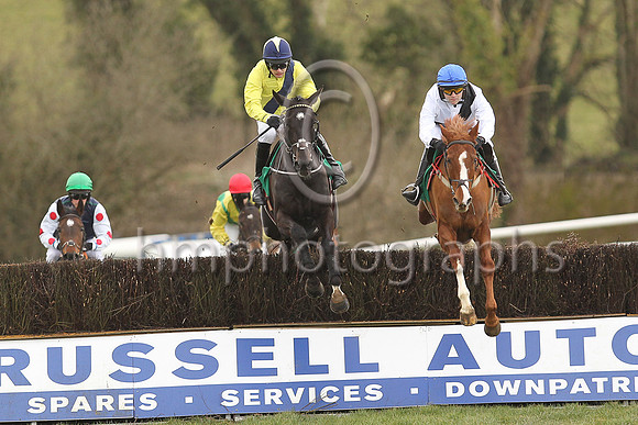 01st Timewaitsfornoone and Mr M J O?Hare 5 ( 3 , yellow, blue sash ) Trainer - A Fleming , Owner - Barry Connell