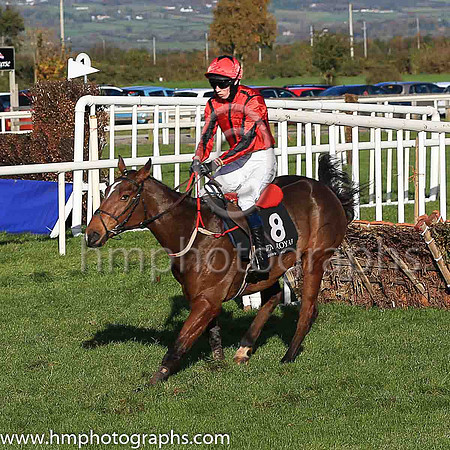 F Blue Skimmer and L A McKenna ( 8 , red, black seams ) Trainer - Nicole McKenna , Owner - R P Behan