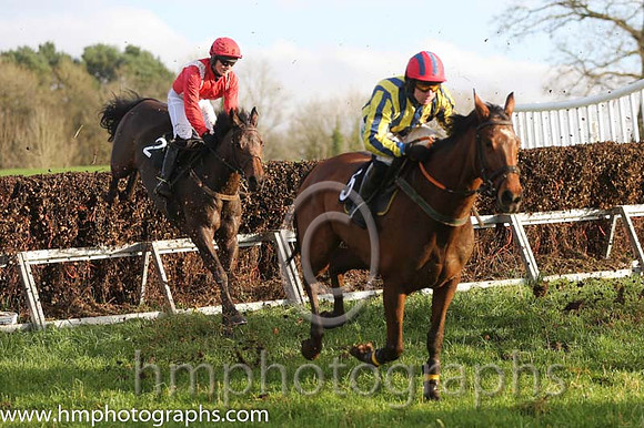 02 Gem And I and J P McKeown - - 02nd (5 ,red  white  yelow stripes ) Trainer - Michael Rice