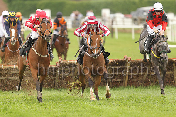 01st One In All In and Mr C J Orr 7 ( 13 , maroon and white stripes ) Trainer - H de Bromhead , Owner - C Jones