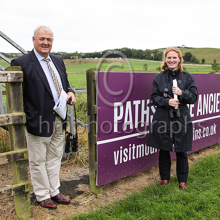 Clerk of the Course Ms Tracey O'Meara from Waterford and Stipendiary Steward Michael O'Donoghue for Kildare at Downpatrick Race Course