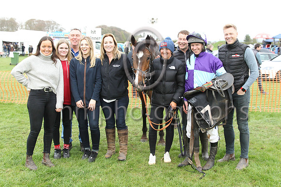 01st FAITH LOVING (FR) and N McParlan ( 7 , PURPLE  LIGHT BLUE QTD; purple sleeves,light blue armlet; purple  light blue qtd cap ) Trainer: Caroline McCaldin , Owner : Alan McCaldin