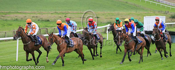 01st Diamondinthemud (5 , light blue, red star ) Jockey: Conor Orr , Trainer: Nigel Thomas Slevin