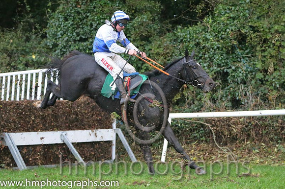 04 Harangue and A E Lynch - - 04th (4 ,Blue and white quarters ) Trainer - P J Gilligan