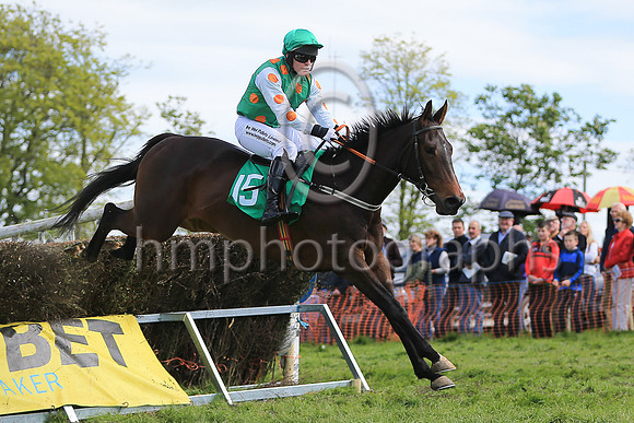 01st KINGS MONARCH (GB) and R James ( 15 , EMERALD GREEN,orange spots; white sleeves,orange spots; emerald green cap ) Trainer: Donnchadh Doyle , Owner : Syndicate Monbeg