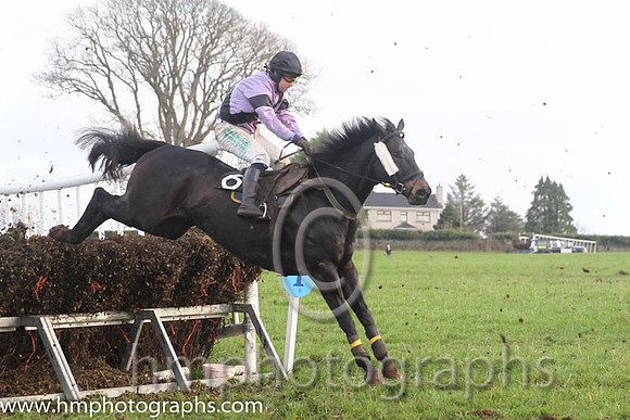 07 Kathyscashel and M J Lynch - PU - 07th (6 ,mauve, black sash ) Trainer - Michael Rice