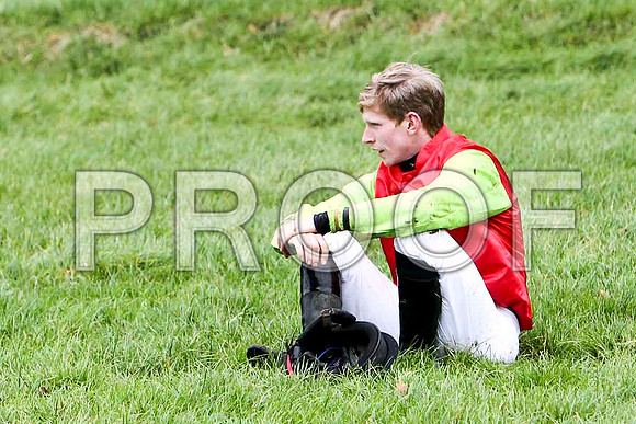 P N O'Brien Jockey of Boston Lord on the ground -FT8E5661-e2