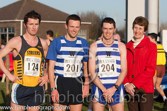 3 Paddy Hamilton (124 ) Annadale Striders 00:37:28  1 Brian Campbell (201 ) Willowfield T Harriers 00:36:58 , 2 Dean Fisher (204 ) Willowfield T Harriers 00:37:09