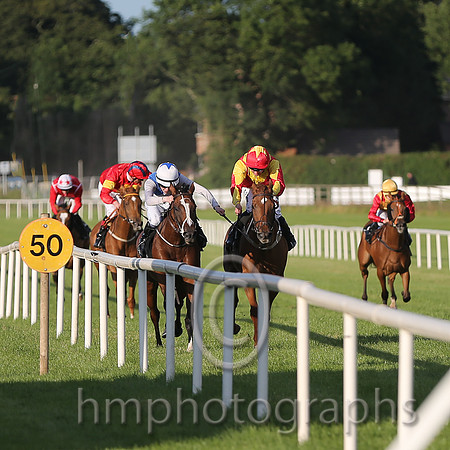 1st No 6 Annagh Haven (IRE) (5) - Jockey: C D Hayes - Trainer: M Mulvany - Colours: red and yellow diabolo