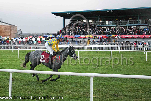 08th Hannah Huxwell and Mr N Gault ( 8 , blue and yellow check ) Trainer - H Smyth , Owner - H Smyth