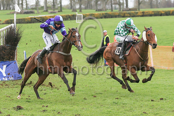 01st FAITH LOVING (FR) and N McParlan ( 7 , PURPLE  LIGHT BLUE QTD; purple sleeves,light blue armlet; purple  light blue qtd cap ) Trainer: Caroline McCaldin , Owner : Alan McCaldin