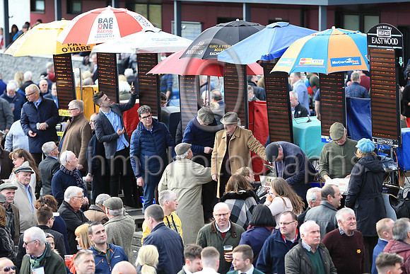 Large crowds at Downpatrick Racecourse