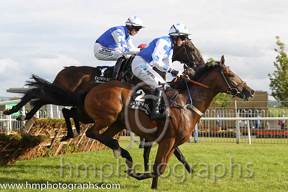 01 Verawal and P Townend - Winner , ( 7 , blue, white stars ) " & "02 Cabarete and J J Burke - 2nd , ( 2 , blue, white stars ) - FT8E0163