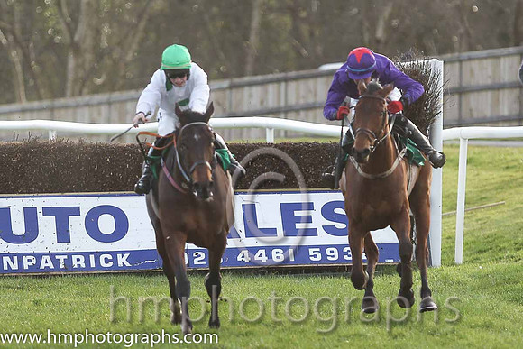 Race 5 2nd - Ardmillan (IRE) (1 ) Jockey: A J Fox (4) - Trainer: S R B Crawford - purple, red star
