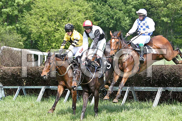 First Race - Gurrawn Vic (10) Fell, Rider B O'Neill ,  Bravo Riquet (3) 4th, Rider D O'Connor, Vesey Lodge (7) 3rd, Rider J A Jenkins - CU2D9552-e