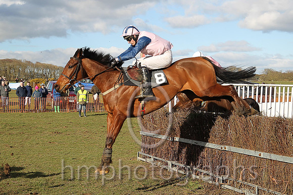 01st CLONDAW FRISBY and M J O'Hare ( 8 , PINK; blue, plain sleeves; pink  blue striped cap ) Trainer: J.G. Cosgrave,, Owner : Racing Carnglave