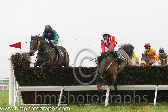 06 Tyrone House and Mr M Watson - - 06th (1 ,blue, green sleeves ) Trainer - R K Watson  08 Kerrib Castle and Mr M McConville - F - 08th (3 ,red and white stripes ) Trainer - Stephen McConville