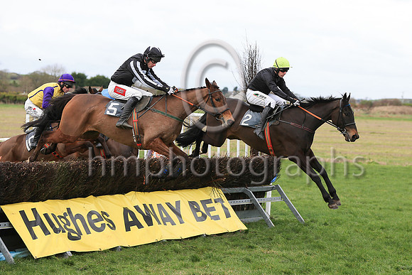 01st THE REAL SNOOPY and B O'Neill ( 2 , BLACK; green cap ) Trainer: Colin Bowe , Owner : Partnership Milestone Racing