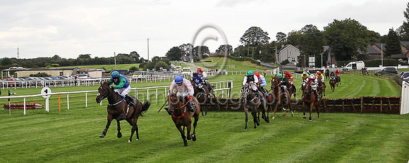 1st Dixie Lee and M A Enright ( 2 , pnk, white hoop ) Trainer - D A McLoughlin , Owner - Mrs P J Conway
