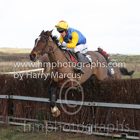01 Muirhead  Derek O'Connor - Trainer : S R B Crawford, Blue, yellow diamond