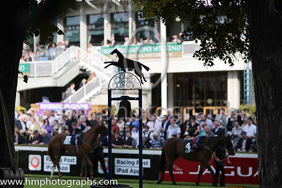 Parade ring at Irish Champions Weekend at Leopardstown