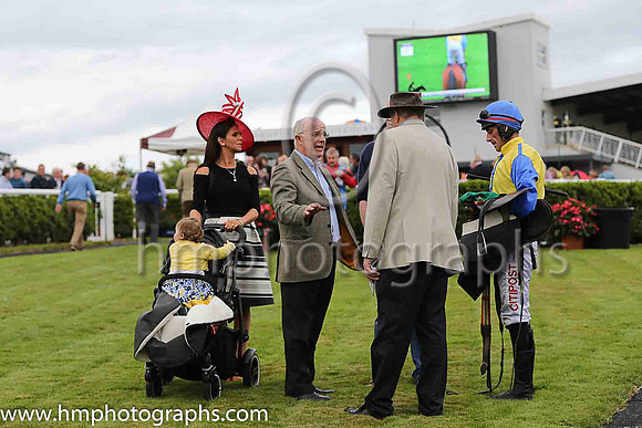 Fell Myles Ahead and D N Russell ( 3 , yellow, royal blue seams ) Trainer - T M Walsh , Owner - Henry McCourt
