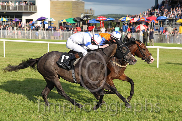 1st No 8 Plough Boy (IRE) (14) - Jockey: R P Downey (5) - Trainer: G Donnelly - Colours: orange  blue hlvd