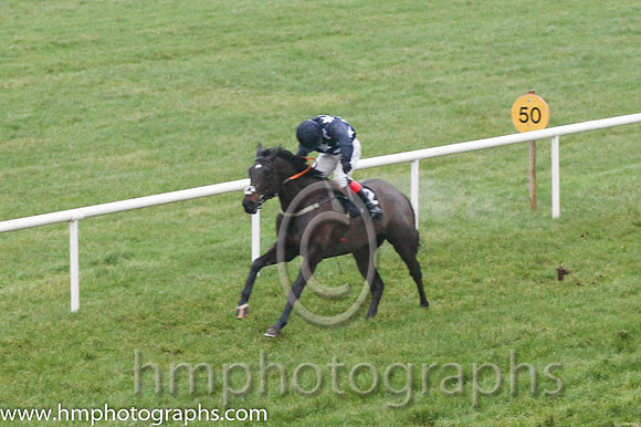 02 Shanliss and Mr J P McKeown - - 02nd (12 ,dark blue, white stars, dark blue cap ) Trainer - P E Collins