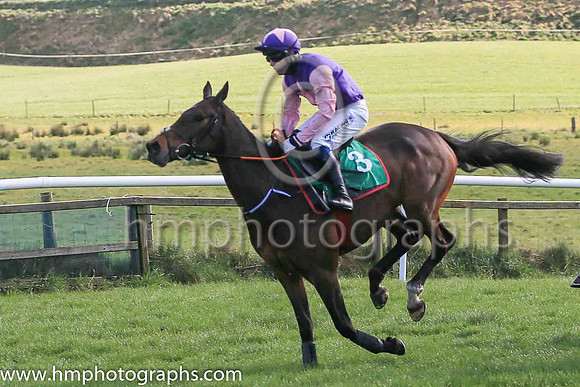 01st Stranger Danger and J C Gainford7 ( 3 , purple, pink star ) Trainer - Mrs D Foster , Owner - James W Power