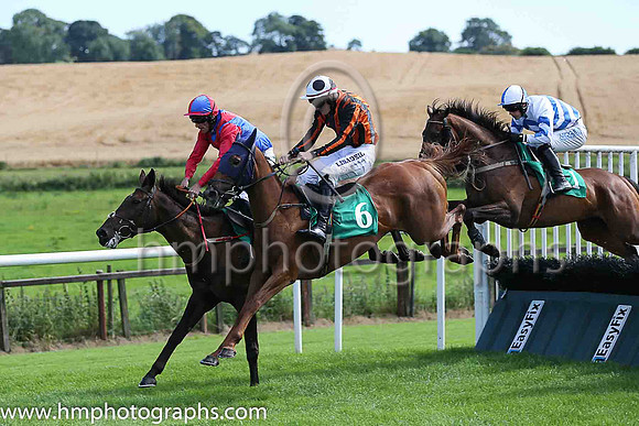 04th Christening Spoon and G N Fox ( 6 , black and orange stripes ) Trainer - R W T Brabazon , Owner - R W T Brabazon