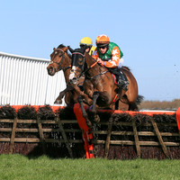 01st No Thanks   and D P Maxwell ( 7 , green, white star ) Trainer - M J Smith , Owner - Rory Doyle