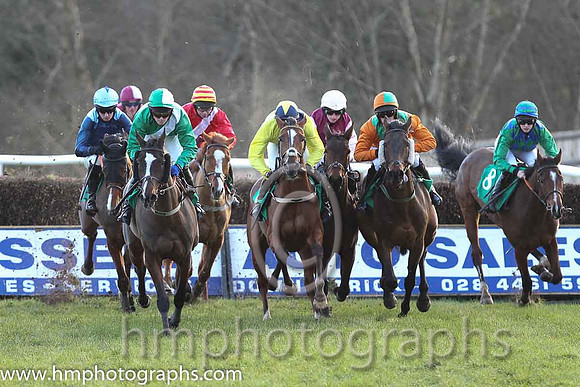Race 6 7th - Mourne Paddy (IRE) (6 ) Jockey: Mr J Creswell (7) - Trainer: J J Lambe - green, white sash