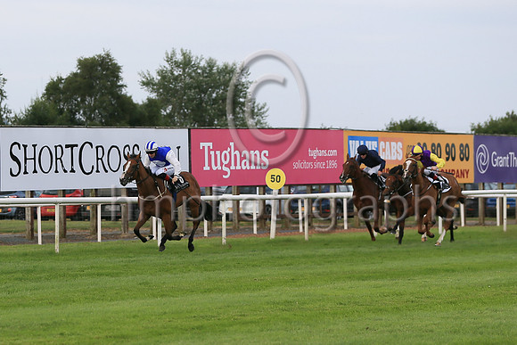 01st Amazing Show (6 , light blue, white disc ) Jockey: C T Keane , Trainer: G M Lyons