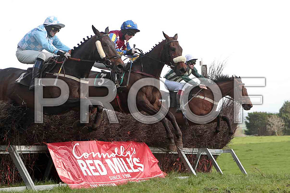 Ballykenny , 3rd, Jockey - R M Johnston , Ballygar Benefit , PU, Jovkey - J C Barry & Hunters Frontier , 5th, Jockey F J Harford - CU2D4662-e