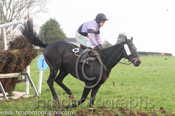 07 Kathyscashel and M J Lynch - PU - 07th (6 ,mauve, black sash ) Trainer - Michael Rice