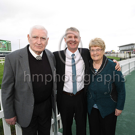 David Christie with his father and mother at Down Royal