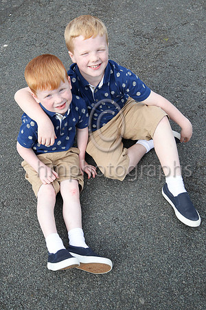 Aiden and Dillon Croker from Liverpool on holiday at Carlingford at Downpatrick Races. Aiden and Dillon live on the Melling Road at Aintree