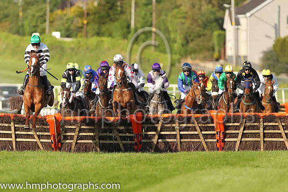 BD Sam Lorenzo and Niall Moore(7) (6 ,black and white hoops ), Trainer:W J Bryson , Owner:W J Bryson