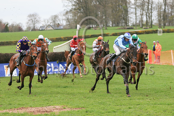 01st LARGY FORCE and B G Crawford ( 22 , EMERALD GREEN,purple star; emerald green sleeves,purple stars; purple cap,emerald green stars ) Trainer: S.R.B. Crawford,, Owner : Martin McGrogan Raymond Scu