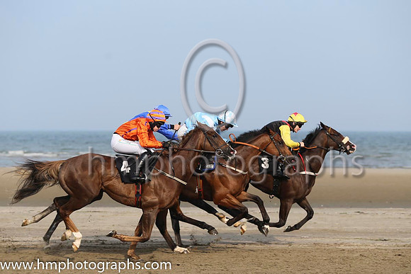 2 Korbous and Miss J M Mangan - - 2nd (4 ,orange, purple seams ) Trainer - Richard Brabazon &amp; 1 Prince Jock and Mr R P Quinlan - - 1st (3 ,black, red epaulettes ) Trainer - John Patrick Shanahan