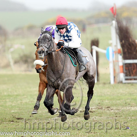 03rd Shanroe Street ( 15 )  J C Barry - Trainer: Karl Thornton - maroon, white star , 01st Fagan ( 1 )  Derek O'Connor - Trainer: I R Ferguson - navy and white diamonds and 02nd A Bold Move ( 3 )  R J