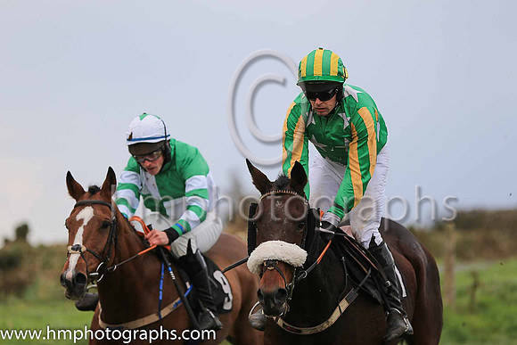 03rd HAZINOWINGS and M J O'Hare ( 7 , EMERALD GREEN,white stars; emerald green  yellow striped sleeves; emerald green  yellow striped cap ) Trainer: Dermot McLoughlin,, Owner : Thomas Carey
